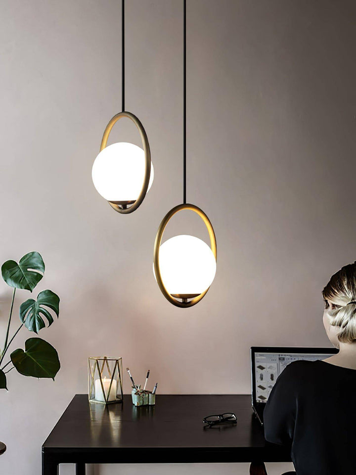 Mila Pendant Lamp | Modern Globe Glass Hanging Light for Bathroom | Vinlighting | Vinlighting