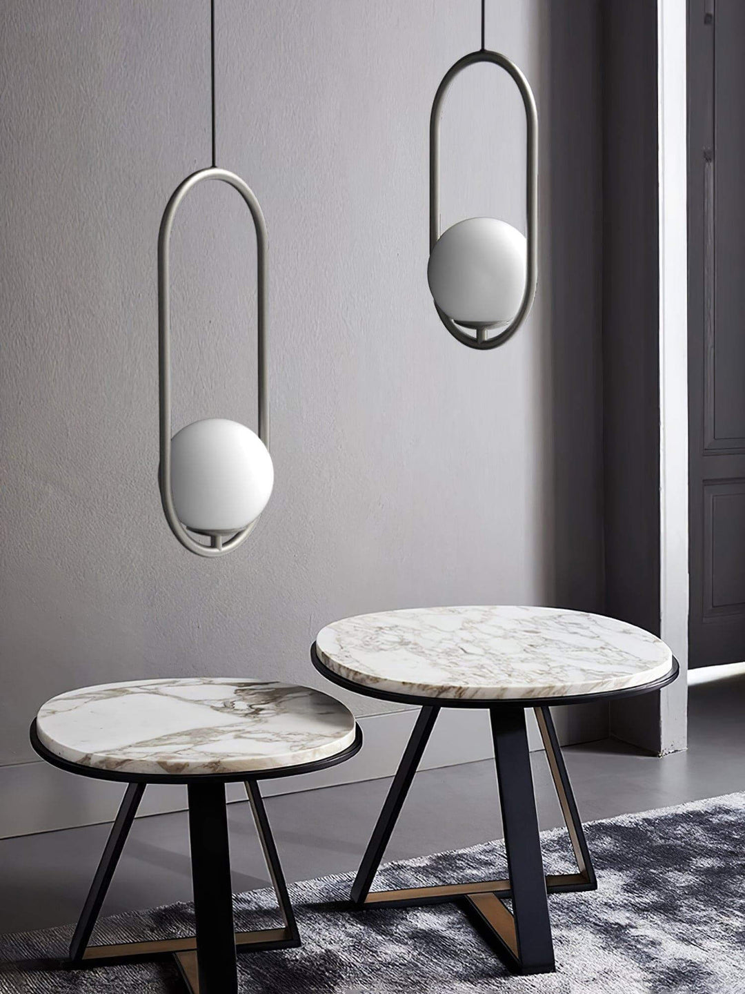 Mila Pendant Lamp | Modern Globe Glass Hanging Light for Bathroom | Vinlighting | Vinlighting