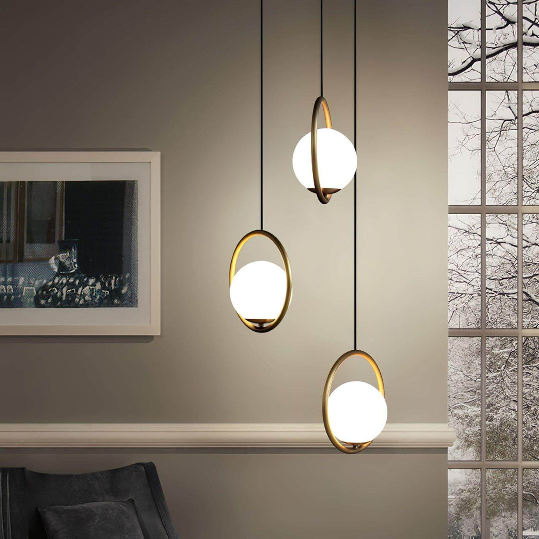 Mila Pendant Lamp | Modern Globe Glass Hanging Light for Bathroom | Vinlighting | Vinlighting