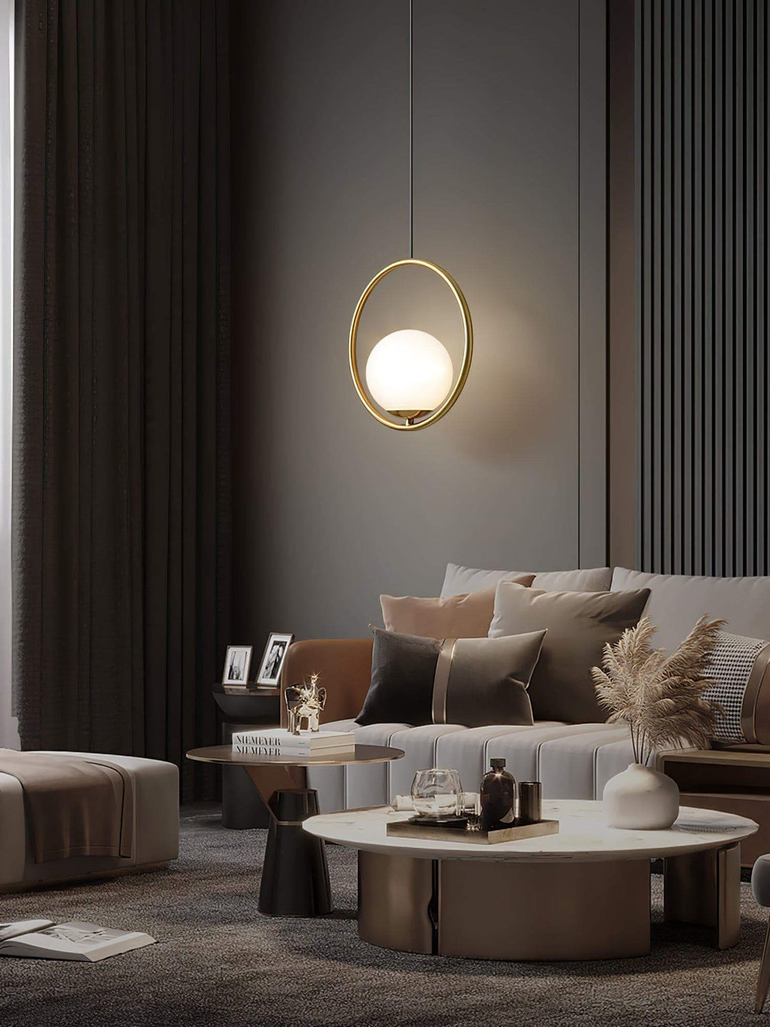 Mila Pendant Lamp | Modern Globe Glass Hanging Light for Bathroom | Vinlighting | Vinlighting