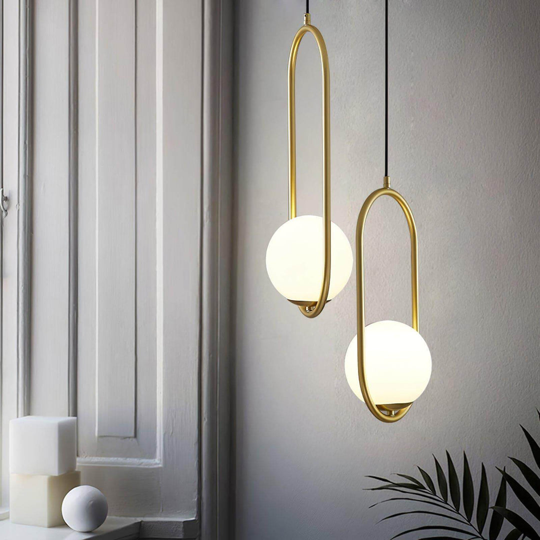 Mila Pendant Lamp | Modern Globe Glass Hanging Light for Bathroom | Vinlighting | Vinlighting