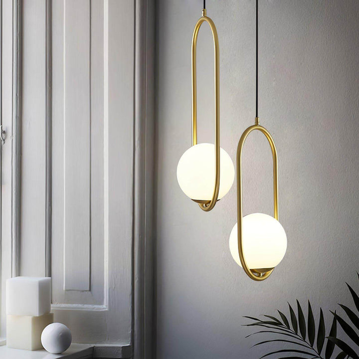 Mila Pendant Lamp | Modern Globe Glass Hanging Light for Bathroom | Vinlighting | Vinlighting