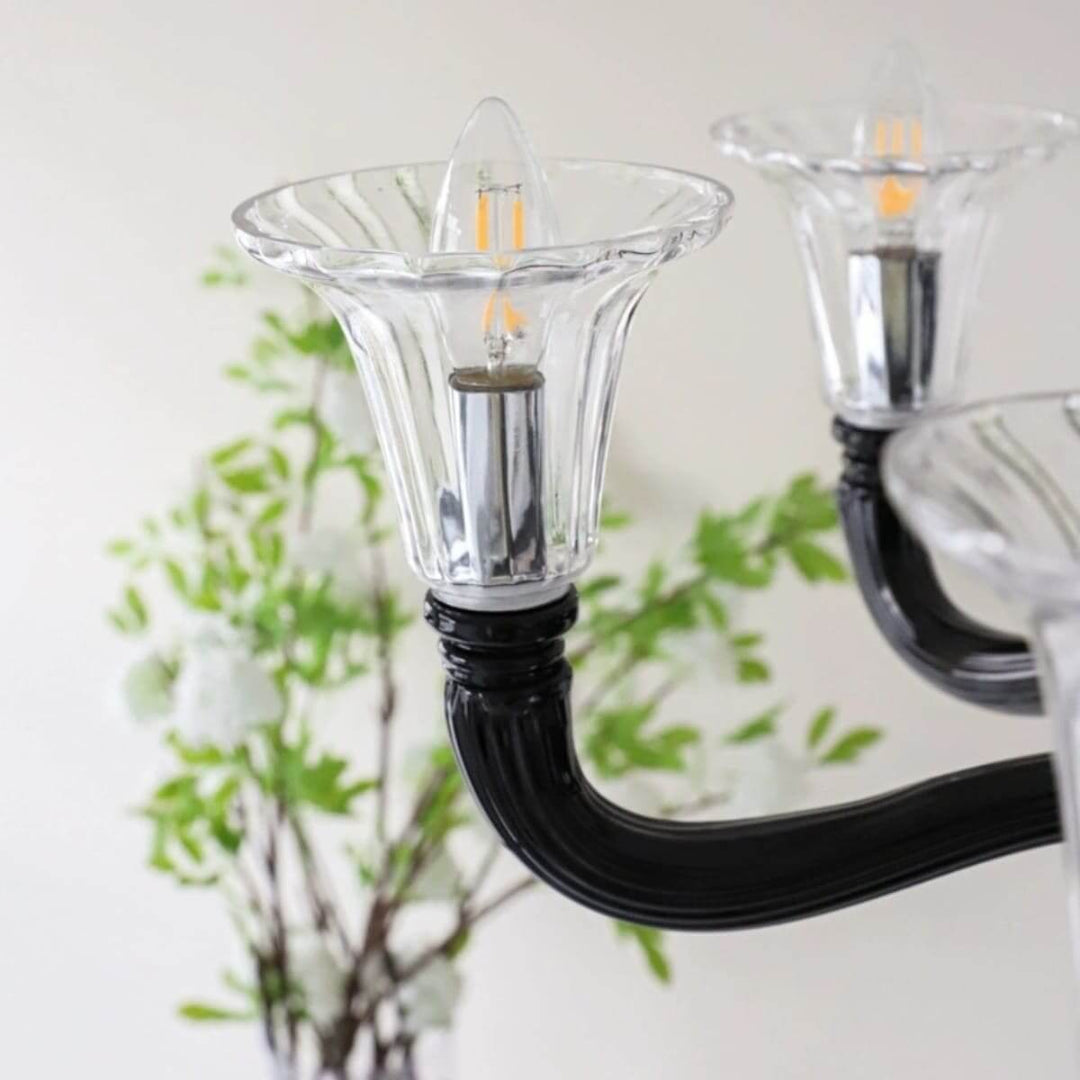 Miloze Chandelier โ Ceiling Chandelier Modern Black Glass