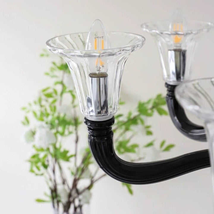 Miloze Chandelier โ Ceiling Chandelier Modern Black Glass