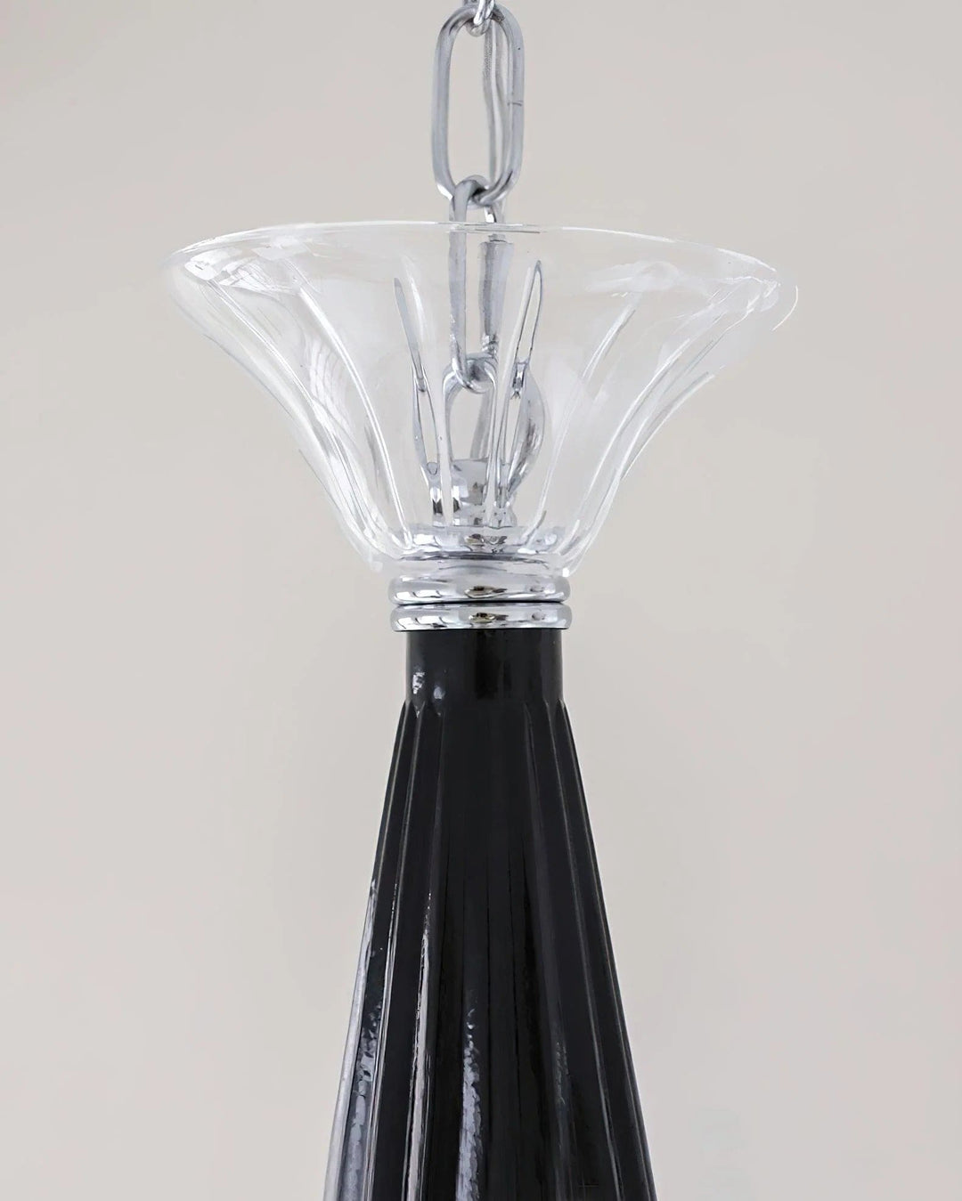Miloze Chandelier โ Ceiling Chandelier Modern Black Glass