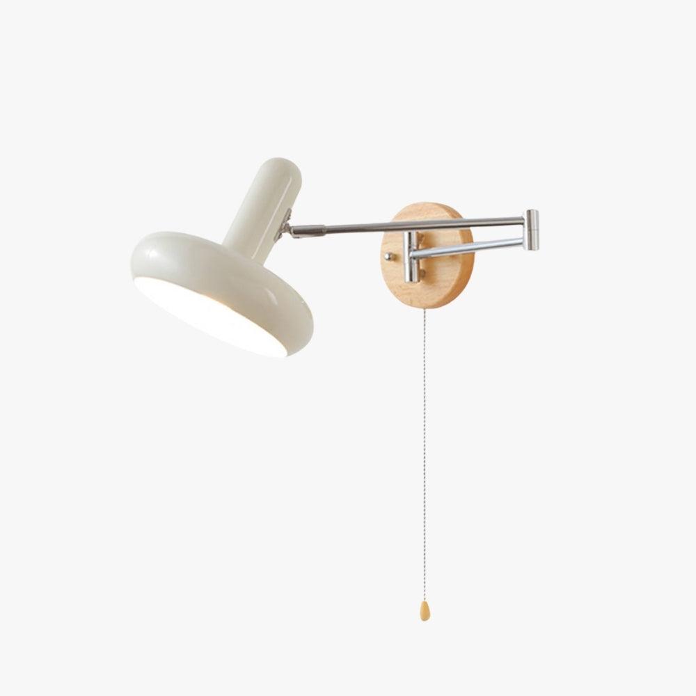 Mitzi Maddie Wall Lamp, modern articulating white wall sconce, stylish wall mounted reading light, Dia 20cm x H 19cm.