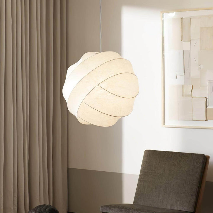 Modern Art Deco Globe Pendant Light - Turner Hanging Lamp in White | Vinlighting | Vinlighting