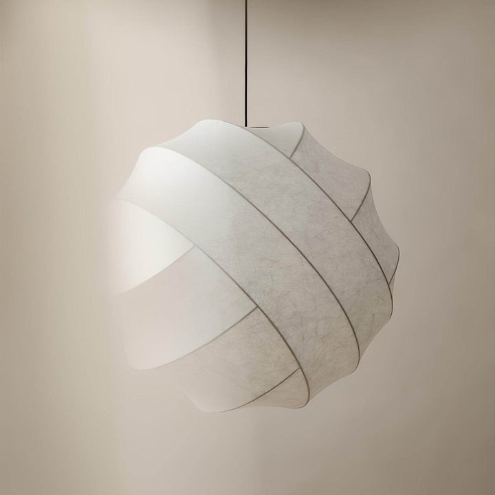 Modern Art Deco Globe Pendant Light - Turner Hanging Lamp in White | Vinlighting | Vinlighting
