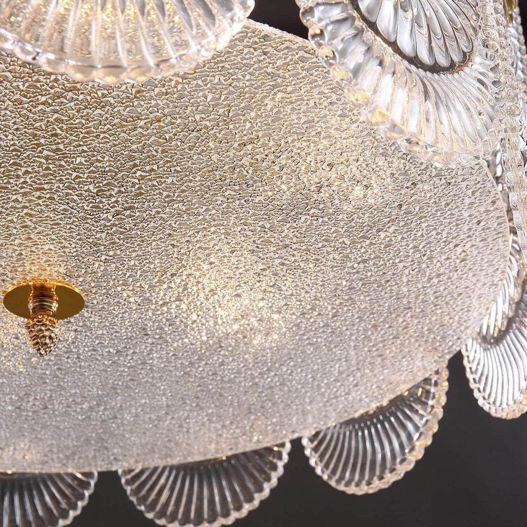 Modern Brass crystal Glass Ravilo Chandelier for Dining & Living Room