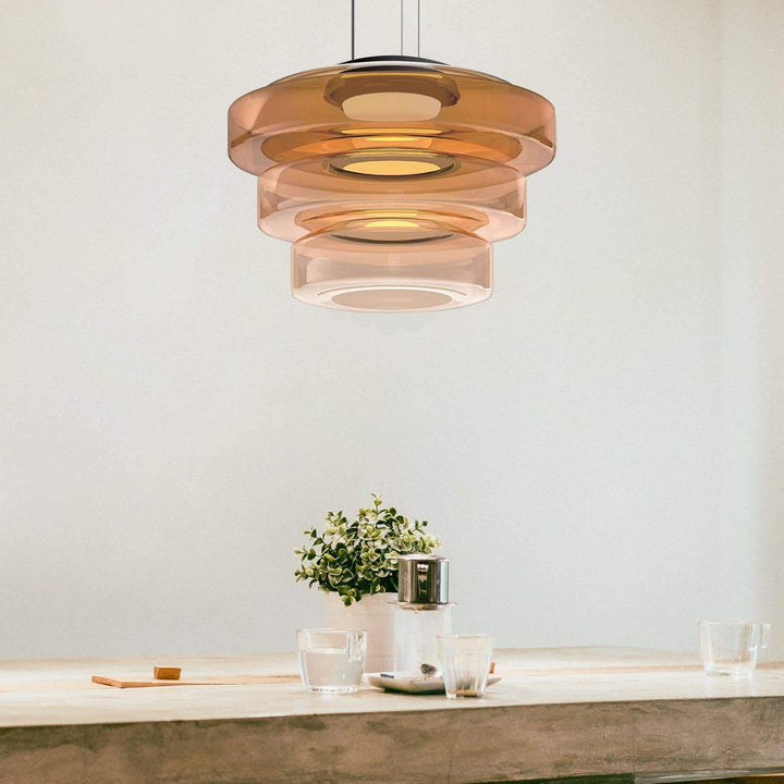 Modern Levels Glass Pendant Light for Kitchen Island & Dining Room | Vinlighting | Vinlighting
