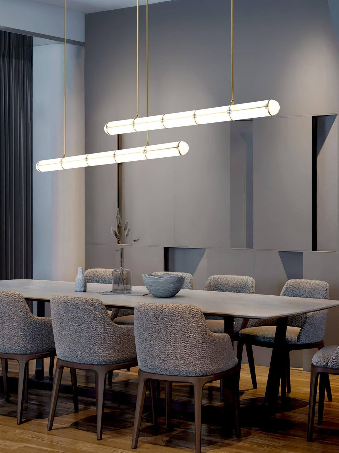 Modern Linear Pendant Light | Ednless LED Design for Kitchen Island | Vinlighting | Vinlighting