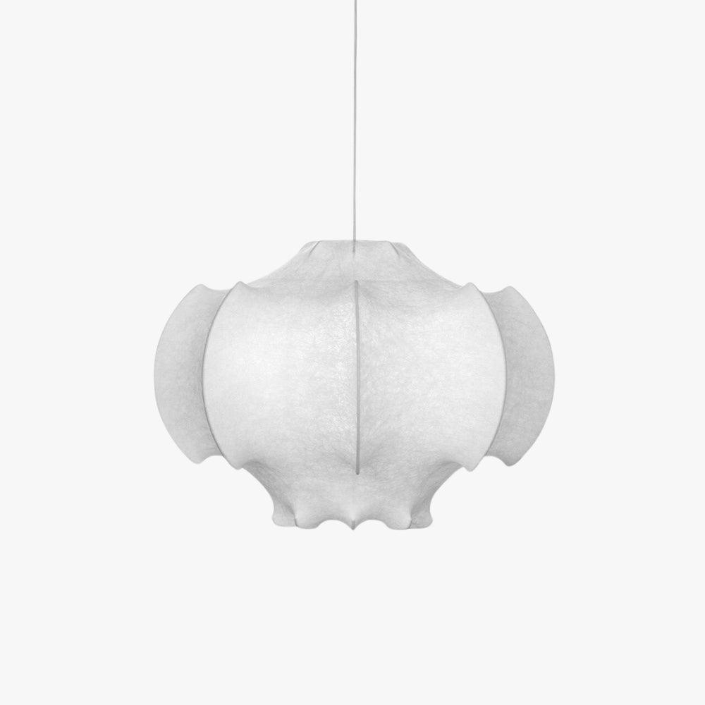 Modern White Silk Viscontea Pendant Light | Dining Room Hanging Lamp | Vinlighting | Vinlighting