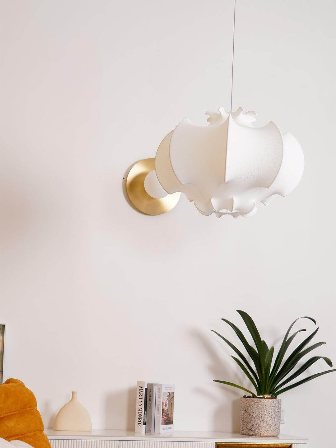 Modern White Silk Viscontea Pendant Light | Dining Room Hanging Lamp | Vinlighting | Vinlighting