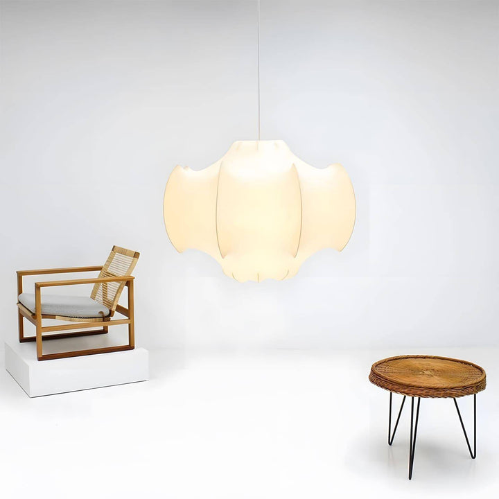 Modern White Silk Viscontea Pendant Light | Dining Room Hanging Lamp | Vinlighting | Vinlighting