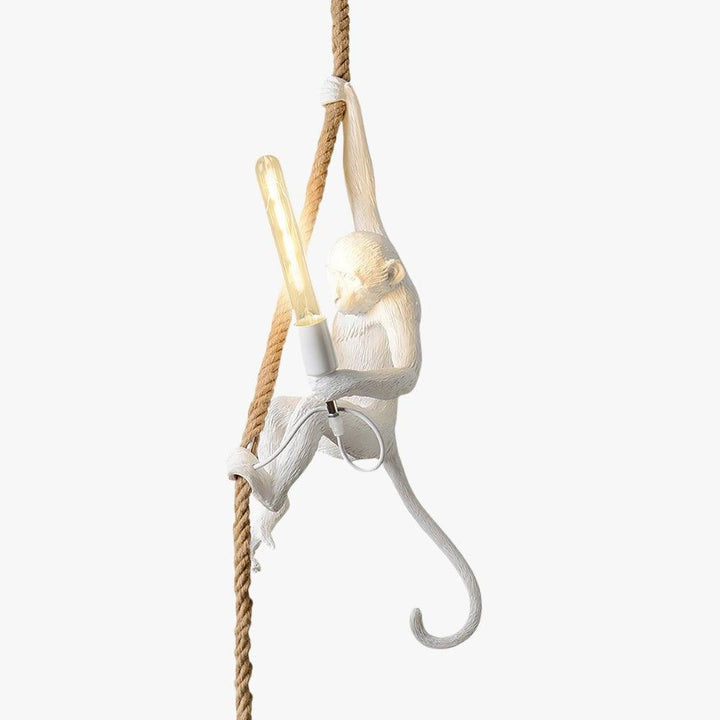 Monkey Pendant Lamp | Resin Art Deco Hanging Light for Home Office | Vinlighting | Vinlighting