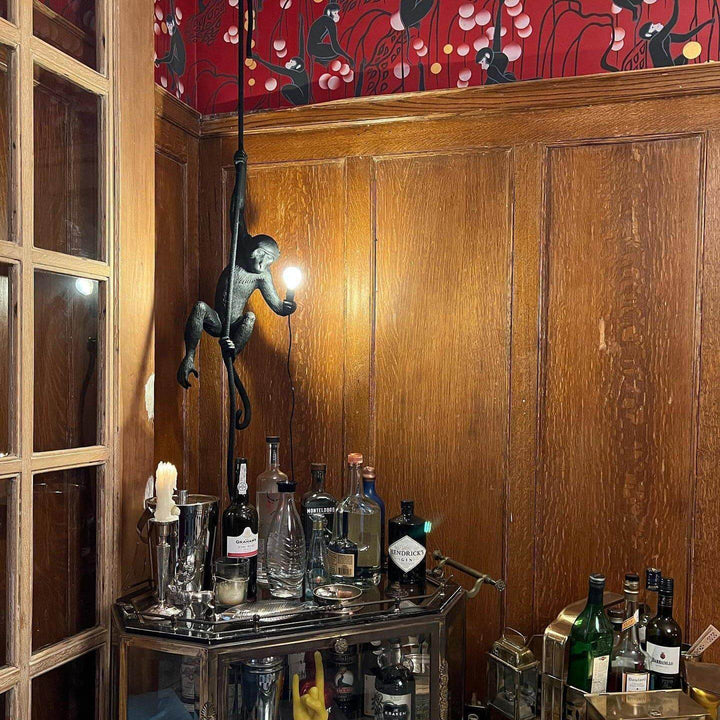 Monkey Pendant Lamp | Resin Art Deco Hanging Light for Home Office | Vinlighting | Vinlighting