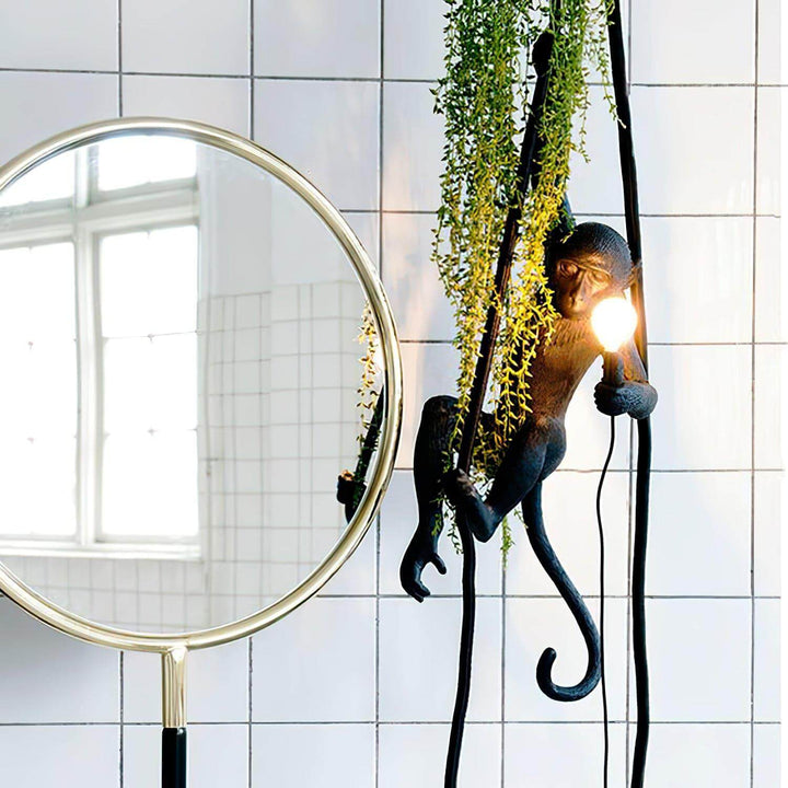 Monkey Pendant Lamp | Resin Art Deco Hanging Light for Home Office | Vinlighting | Vinlighting