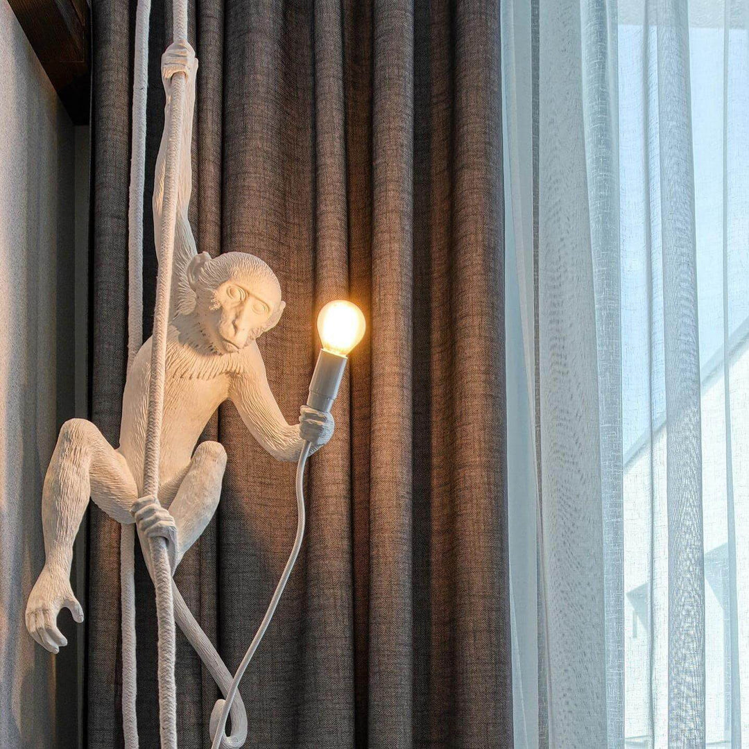 Monkey Pendant Lamp | Resin Art Deco Hanging Light for Home Office | Vinlighting | Vinlighting