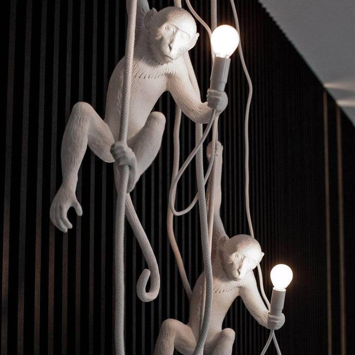 Monkey Pendant Lamp | Resin Art Deco Hanging Light for Home Office | Vinlighting | Vinlighting