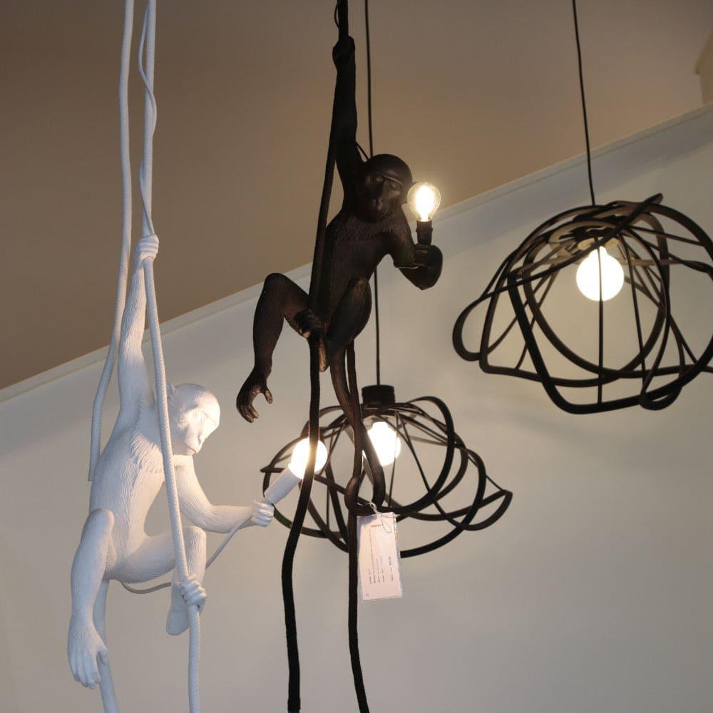 Monkey Pendant Lamp | Resin Art Deco Hanging Light for Home Office | Vinlighting | Vinlighting