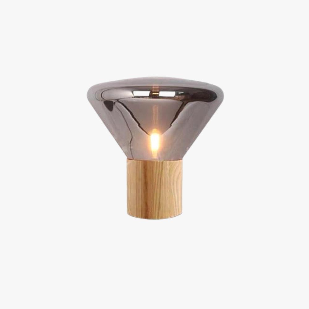 Muffins Table Lamp, an art deco round glass lamp, perfect table light for living room decor.