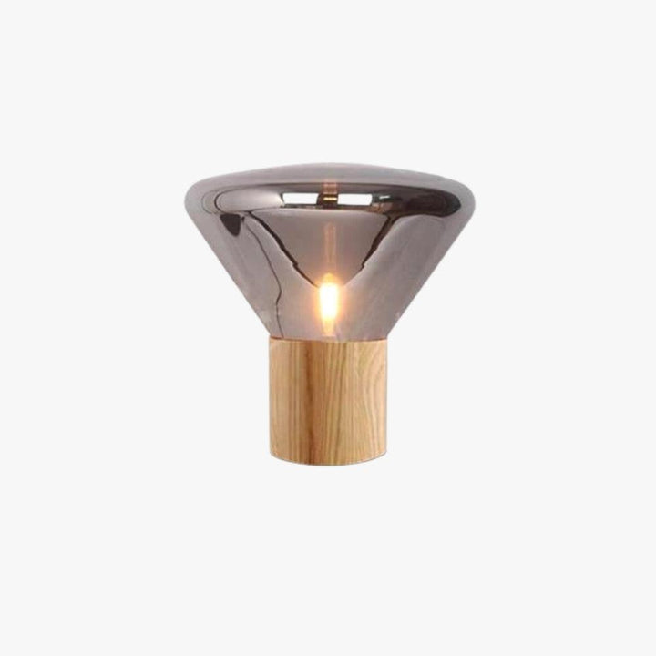 Muffins Table Lamp, an art deco round glass lamp, perfect table light for living room decor.