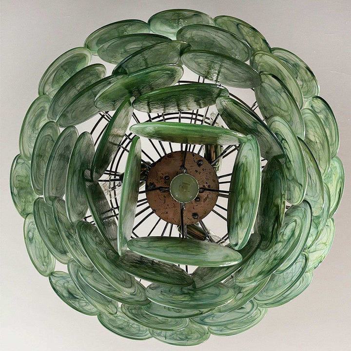 Murano Disk Chandelier 27" β French Light Luxury Living Room Decoration