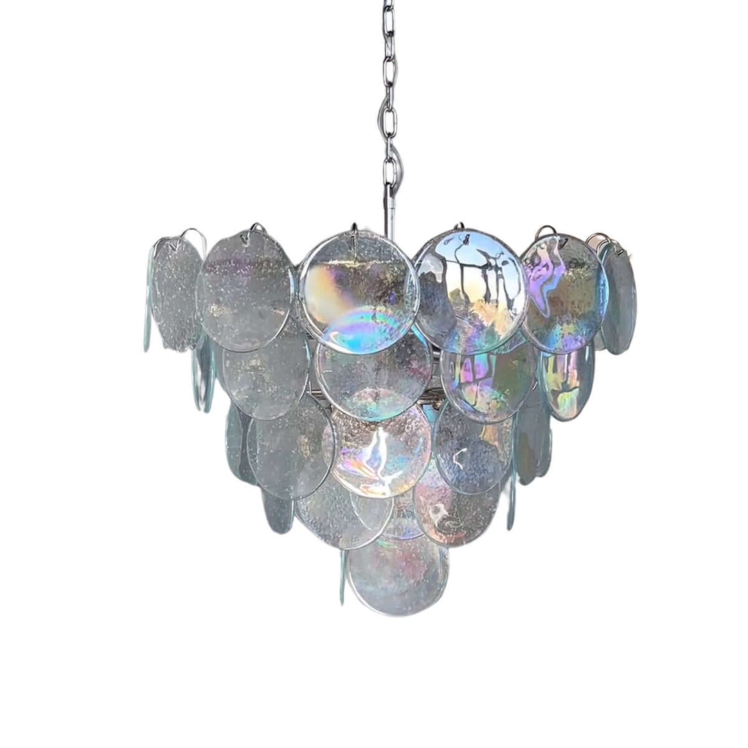 Murano Disk Chandelier 27" β French Light Luxury Living Room Decoration
