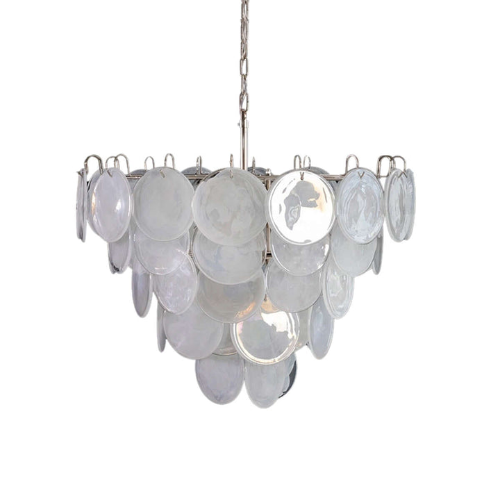 Murano Disk Chandelier 27" β French Light Luxury Living Room Decoration