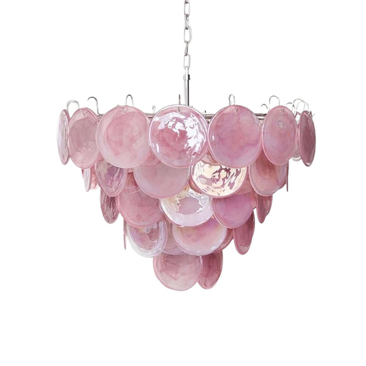 Murano Disk Chandelier 27" β French Light Luxury Living Room Decoration