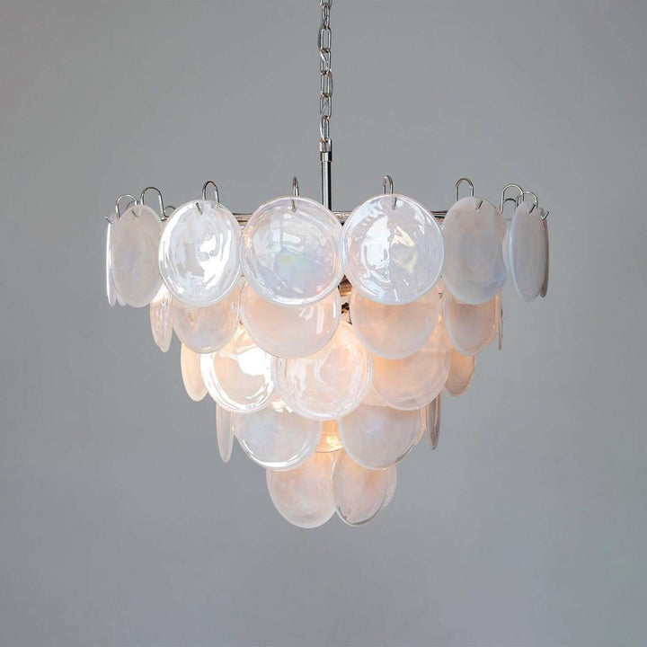 Murano Disk Chandelier 27" β French Light Luxury Living Room Decoration