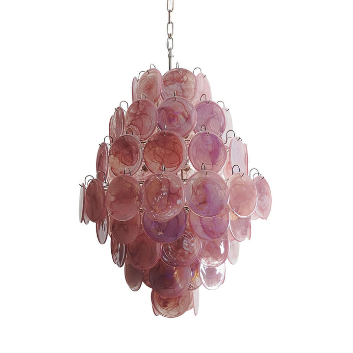 Murano Disk Chandelier 30" – French Retro Light Luxury Lighting