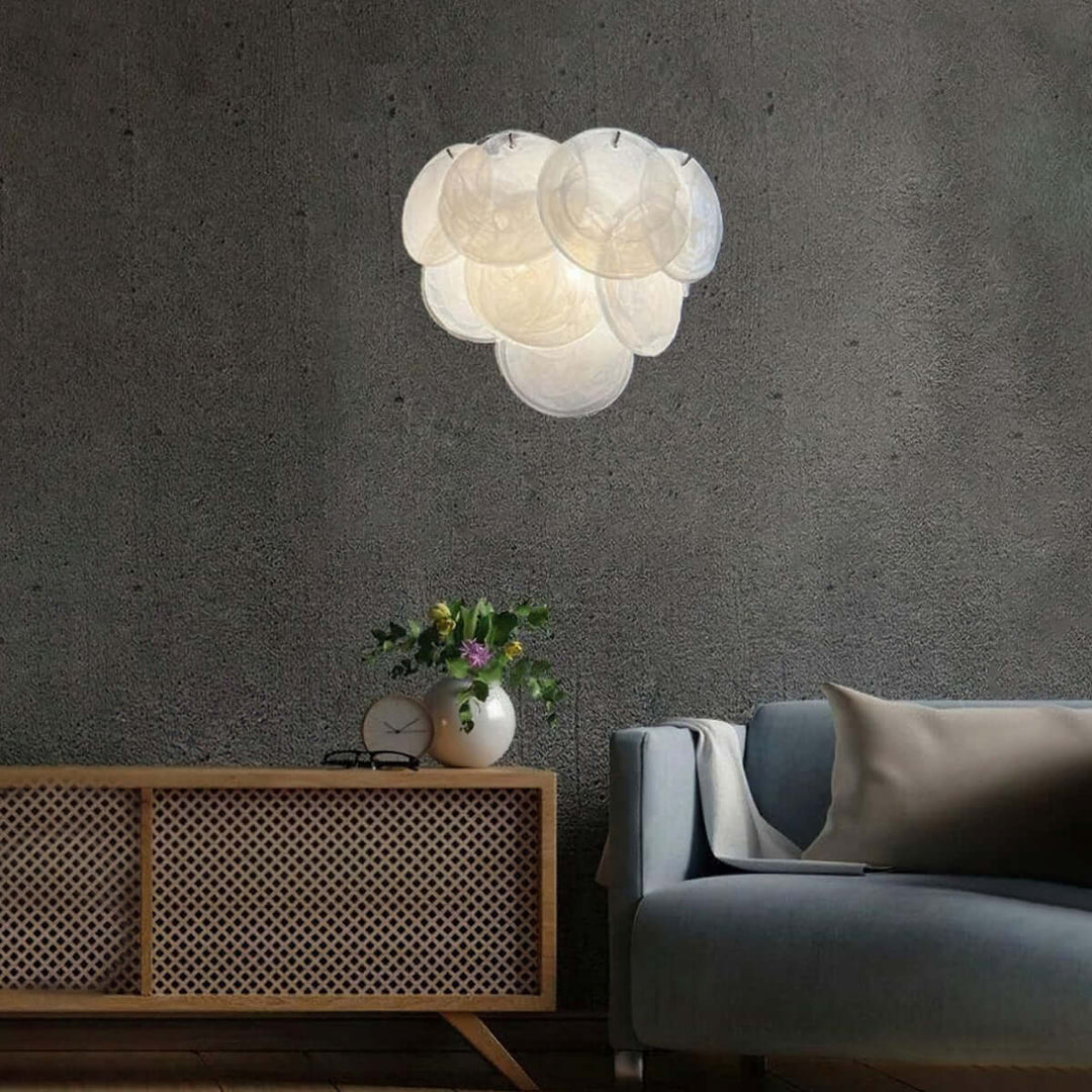 Murano Disk Wall Sconce โ French Simple Light Luxury Lighting