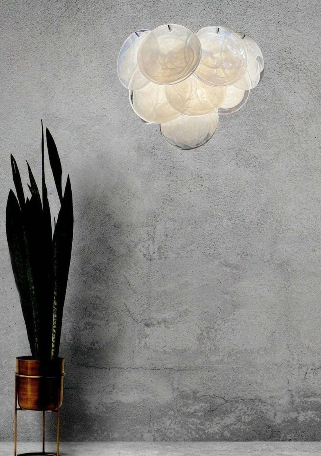 Murano Disk Wall Sconce โ French Simple Light Luxury Lighting