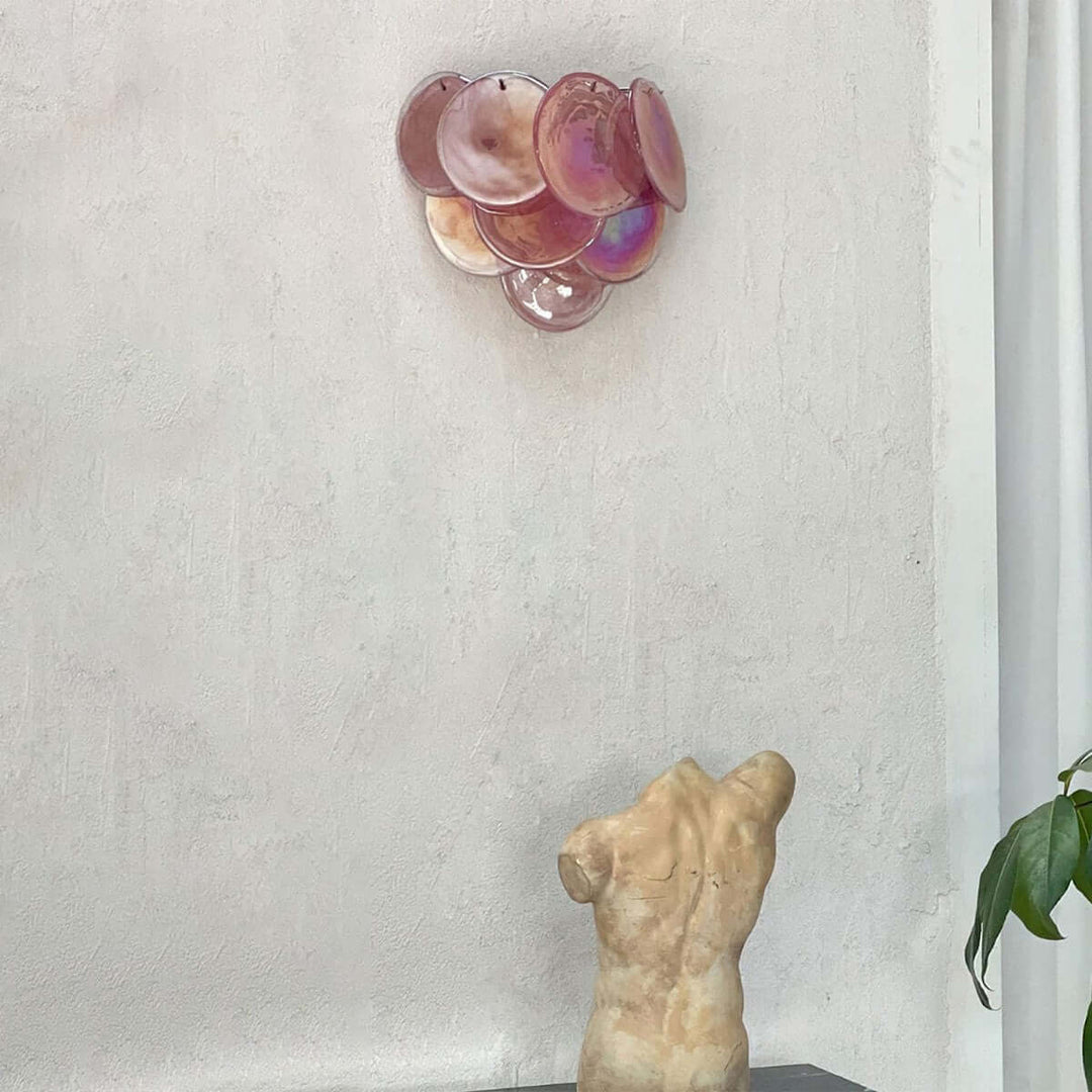 Murano Disk Wall Sconce โ French Simple Light Luxury Lighting
