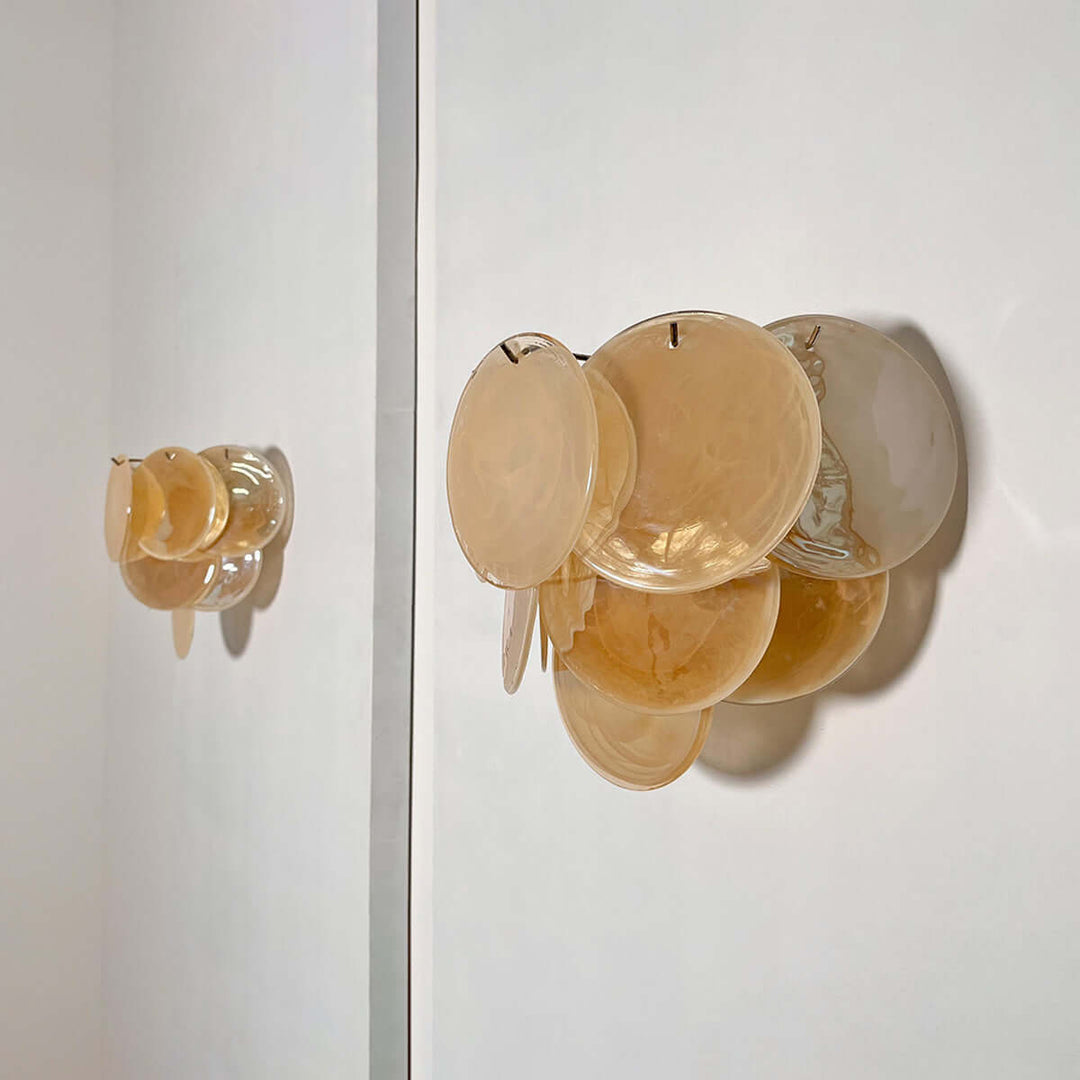 Murano Disk Wall Sconce โ French Simple Light Luxury Lighting