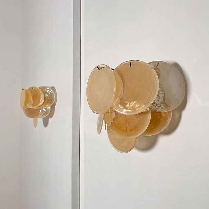 Murano Disk Wall Sconce โ French Simple Light Luxury Lighting