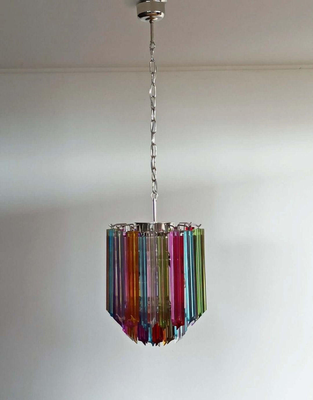Murano Prisms Chandelier 12" โ French Luxury Art Deco Light