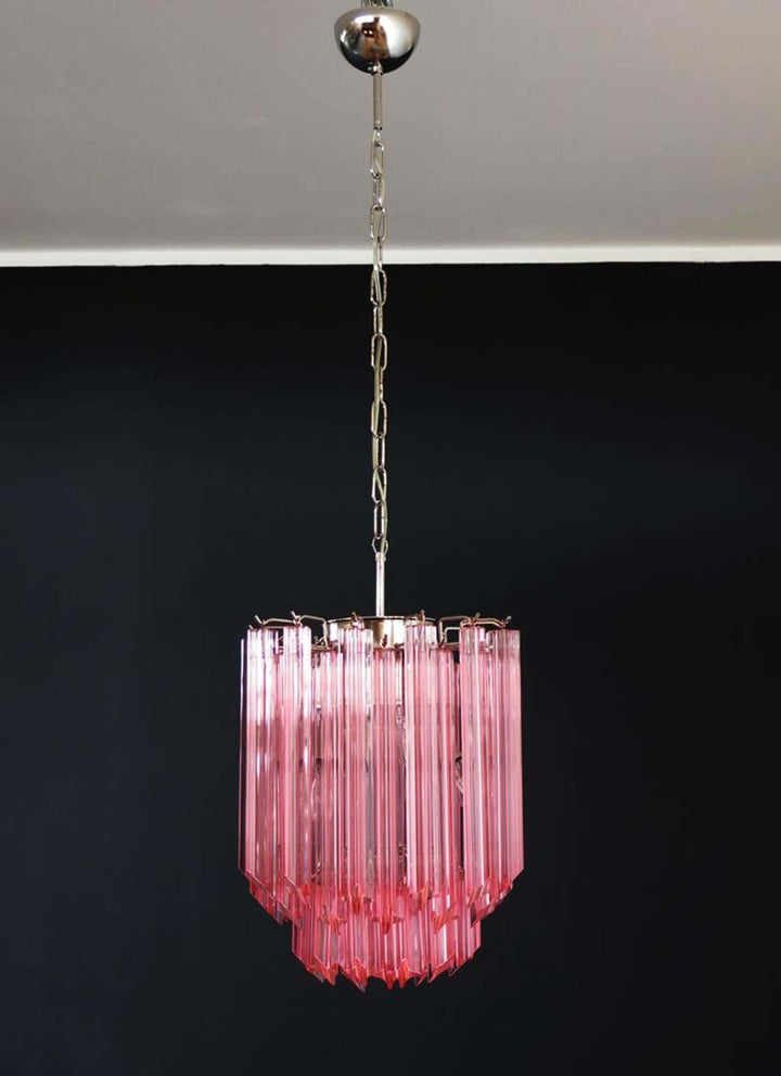 Murano Prisms Chandelier 12" โ French Luxury Art Deco Light