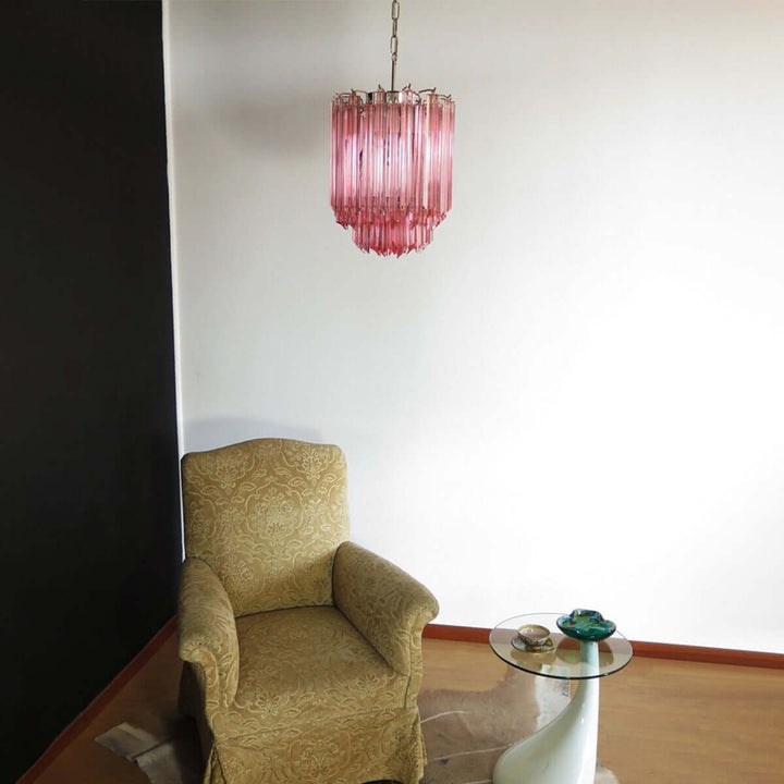 Murano Prisms Chandelier 12" โ French Luxury Art Deco Light
