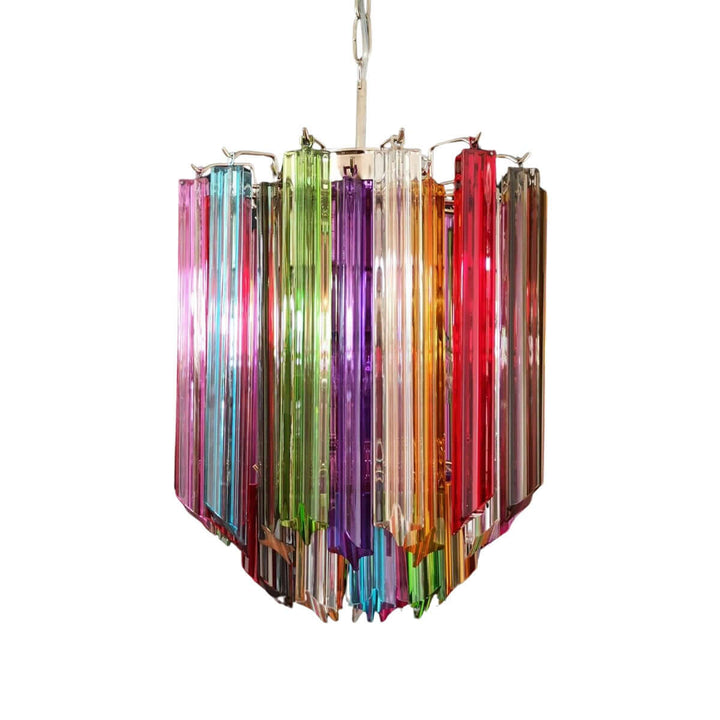 Murano Prisms Chandelier 12" โ French Luxury Art Deco Light