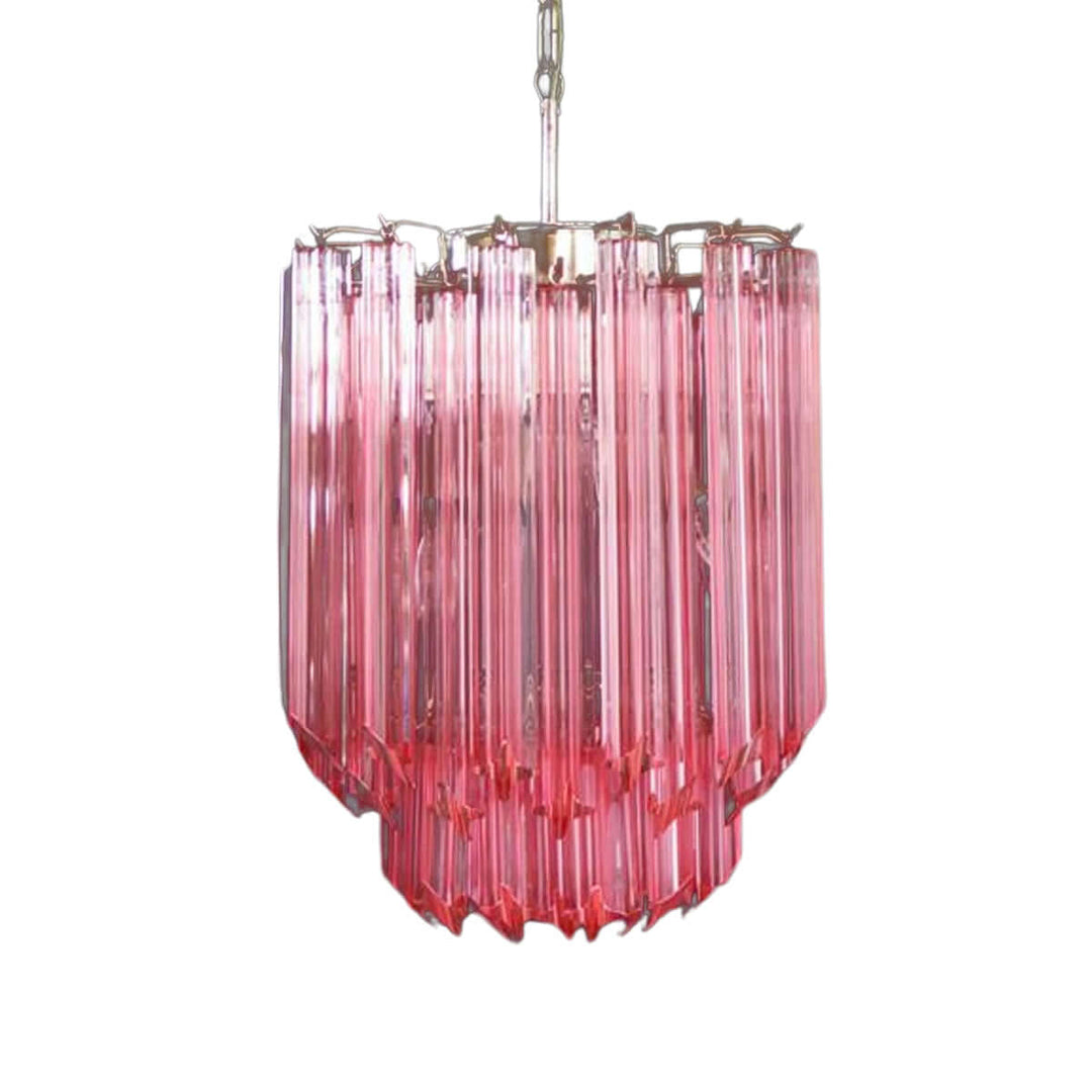 Murano Prisms Chandelier 12" โ French Luxury Art Deco Light