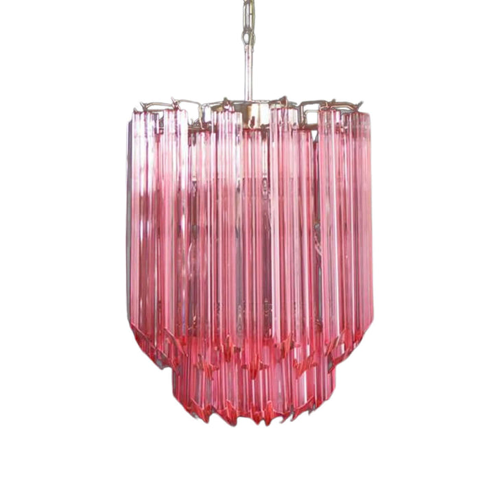 Murano Prisms Chandelier 12" โ French Luxury Art Deco Light