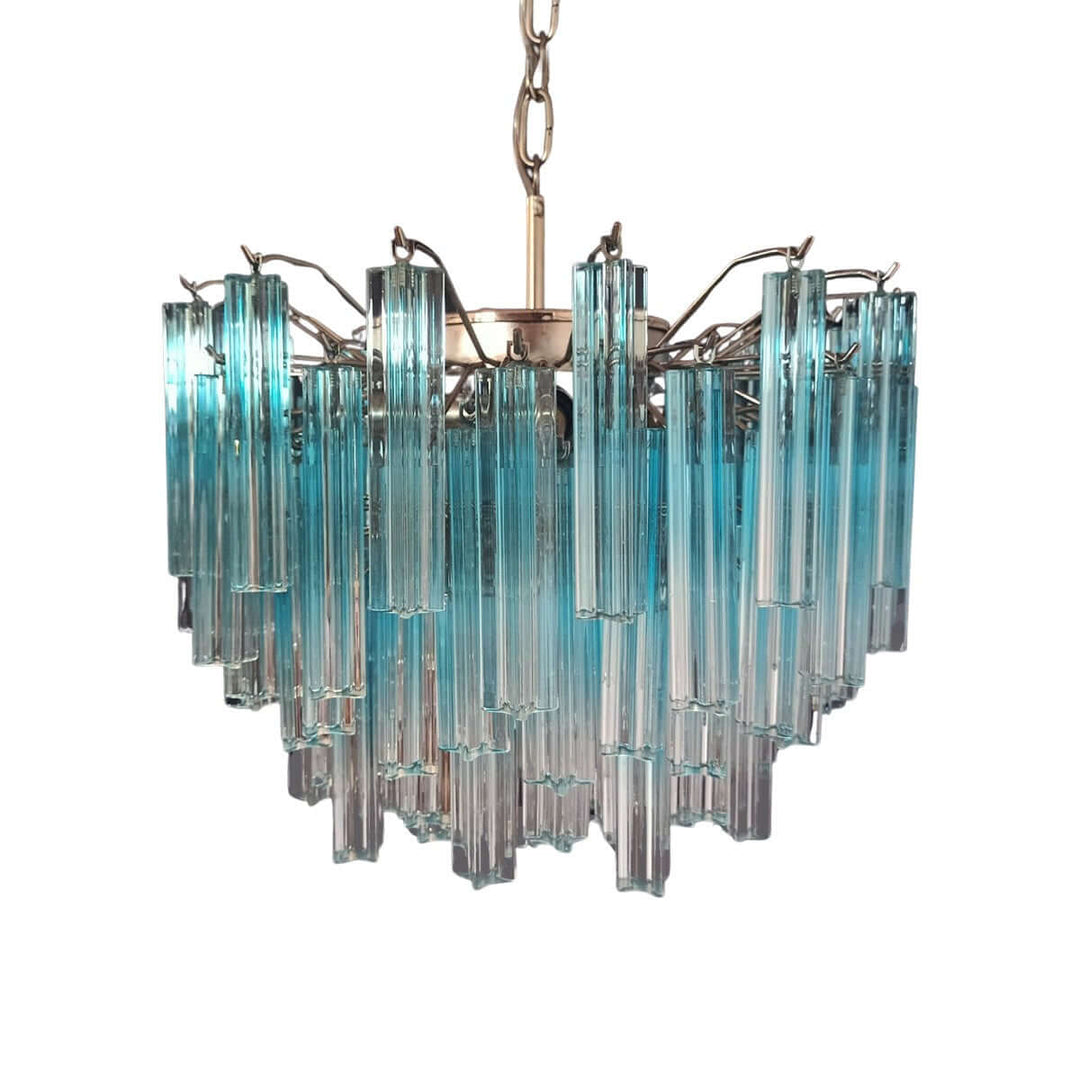 Murano Prisms Chandelier 18" โ French Retro Glass Lamp