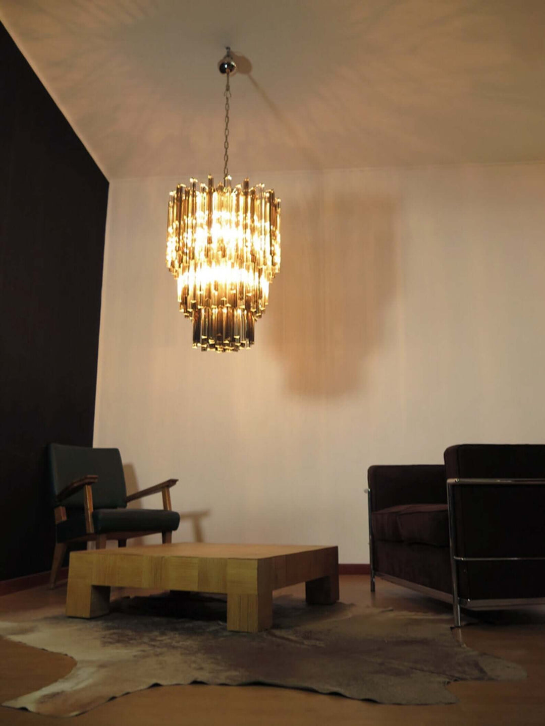 Murano Prisms Chandelier 24" – Italy Luxury Art Deco Decorative Lamp