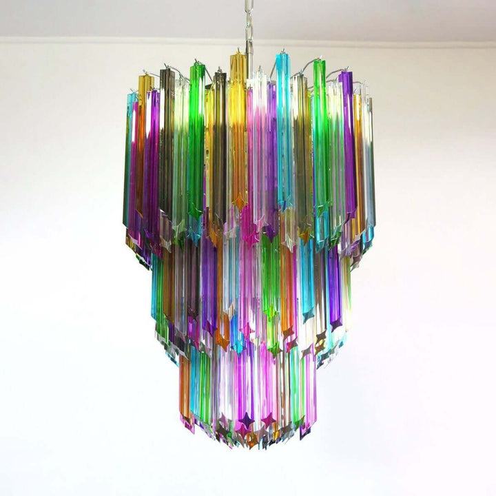 Murano Prisms Chandelier 24" – Italy Luxury Art Deco Decorative Lamp