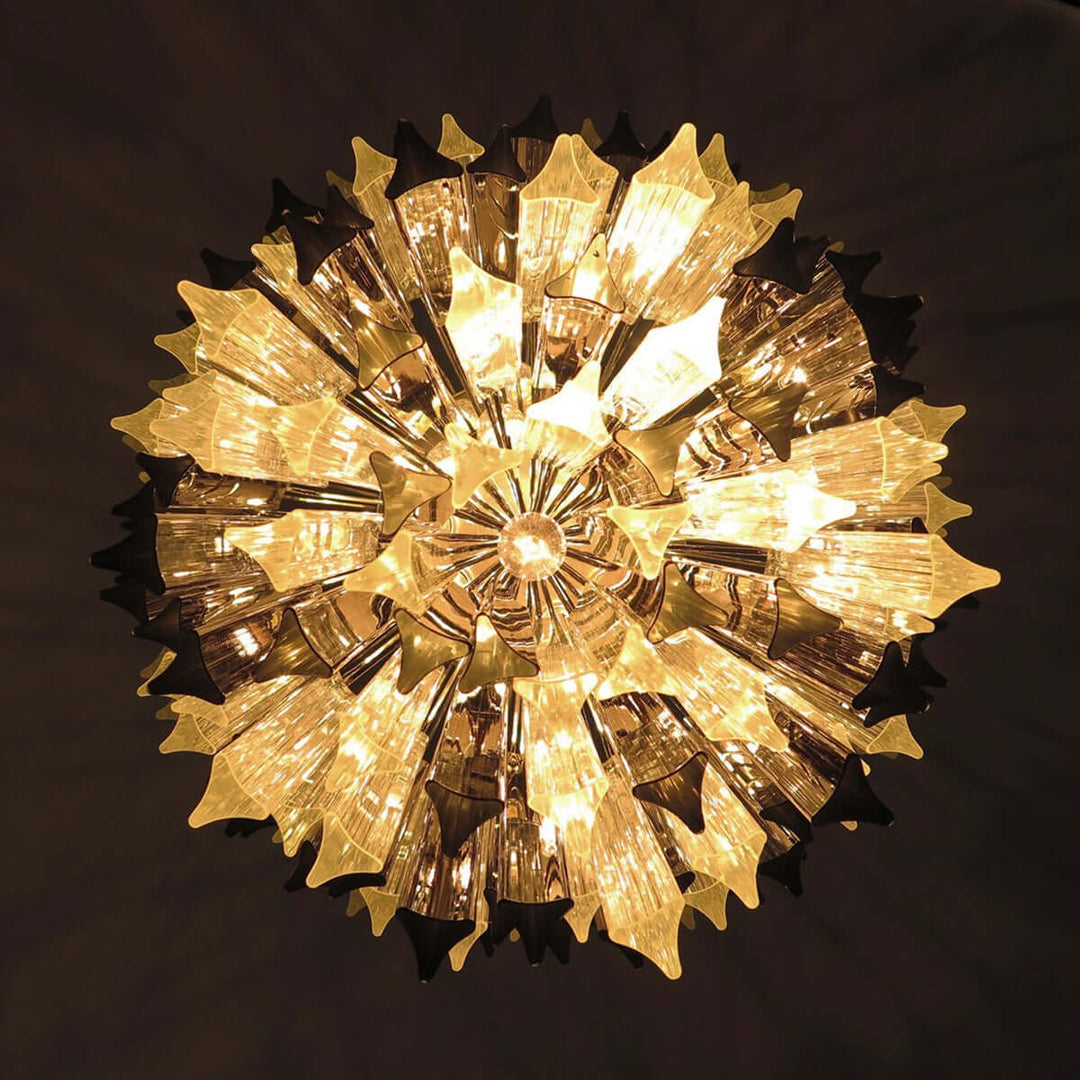 Murano Prisms Chandelier 24" – Italy Luxury Art Deco Decorative Lamp
