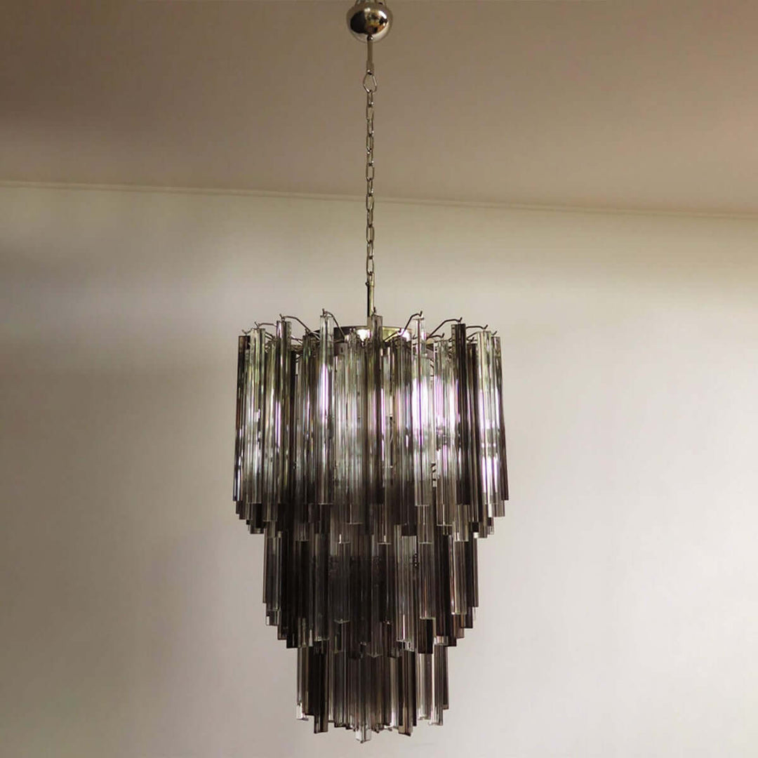 Murano Prisms Chandelier 24" – Italy Luxury Art Deco Decorative Lamp