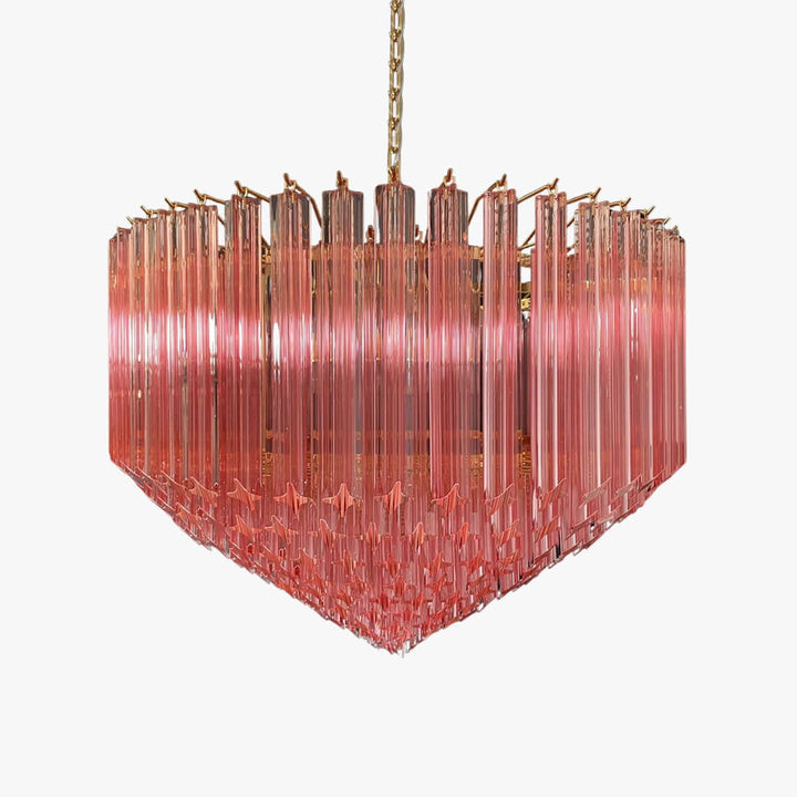 Murano Prisms Chandelier 30" โ Luxury Italy Art Deco Lamp