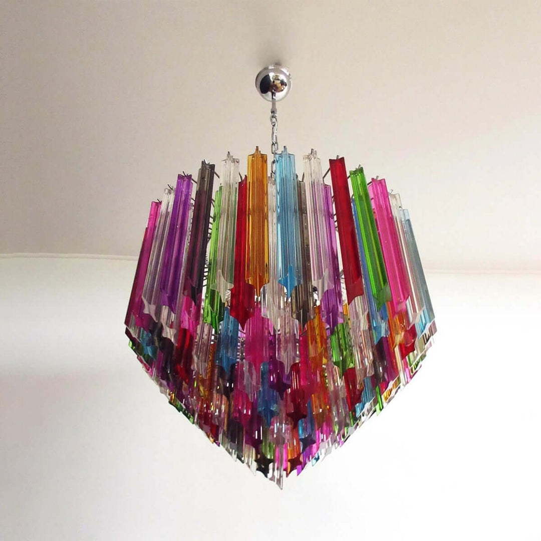 Murano Prisms Chandelier 30" โ Luxury Italy Art Deco Lamp